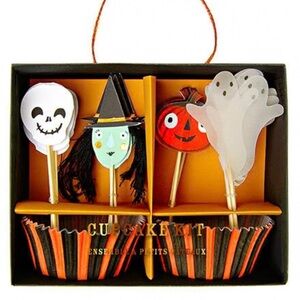 NIB Meri Meri Vintage Halloween Cupcake Kit SET OF 3